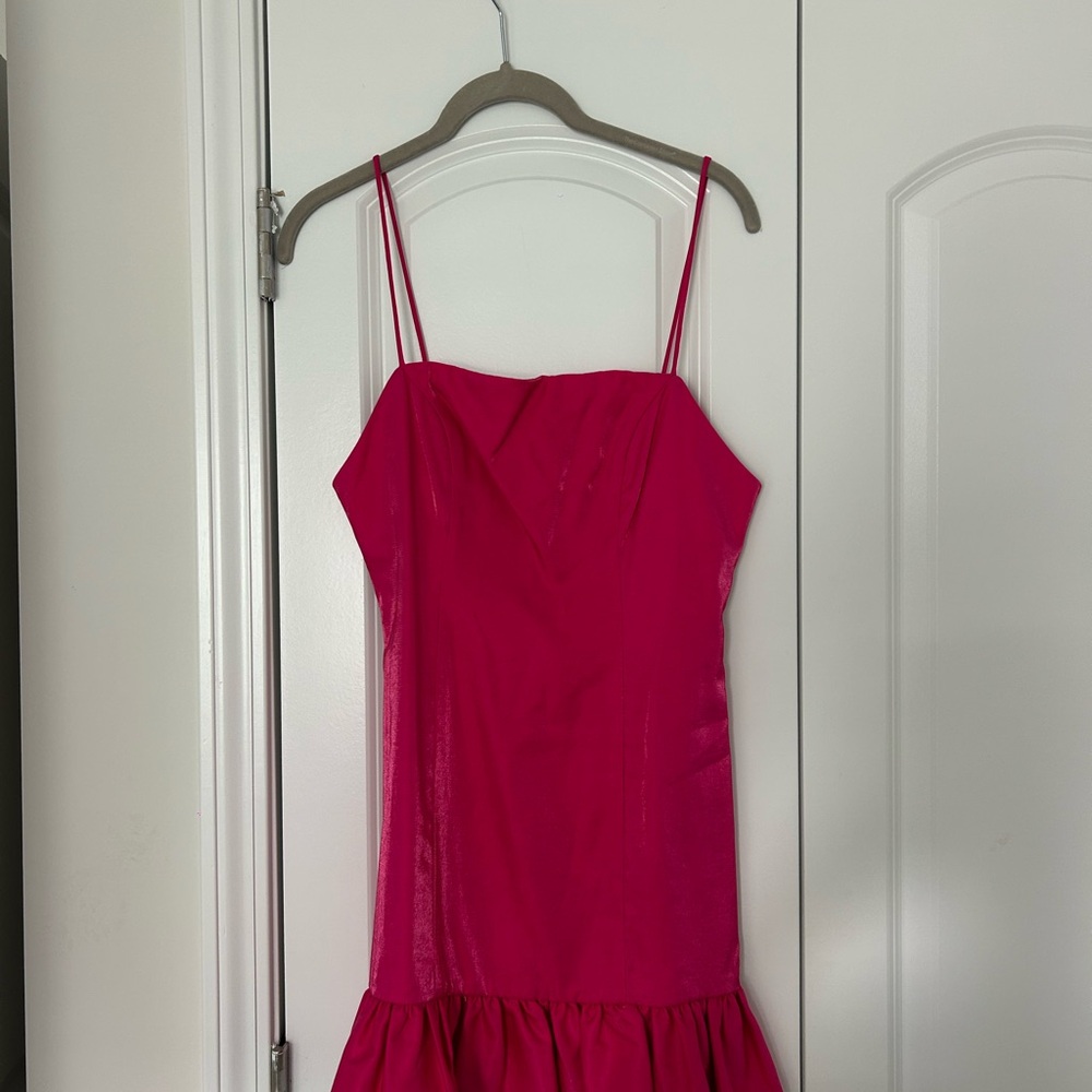 MORE TO COME Vibrant Pink Mini Dress